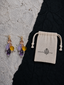 Romantic Yellow Glass Drop Earrings