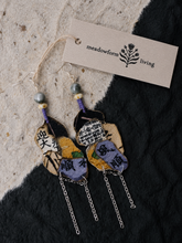 Kinsai Ink Art Fabric Earrings