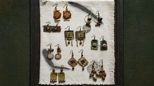 From Ancient Inspiration to Modern Style: The Beauty of Chinese Calligraphy Fabric Earrings