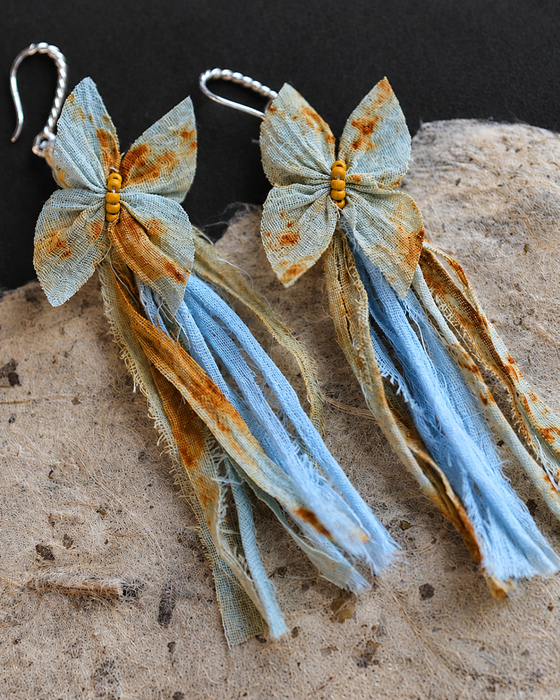 Botanical Dye Butterfly Earrings